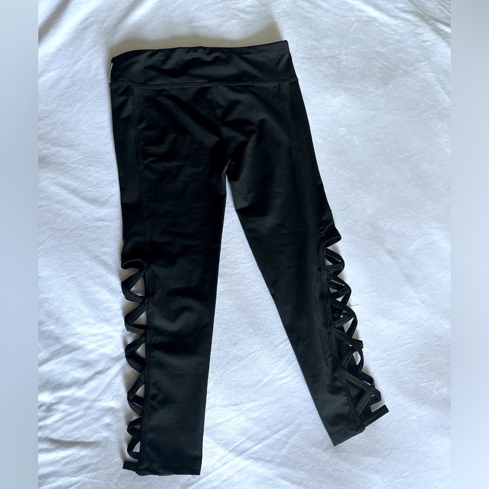 JGX Women Black Activewear Leggings Pants Size Medium - Picture 11 of 13